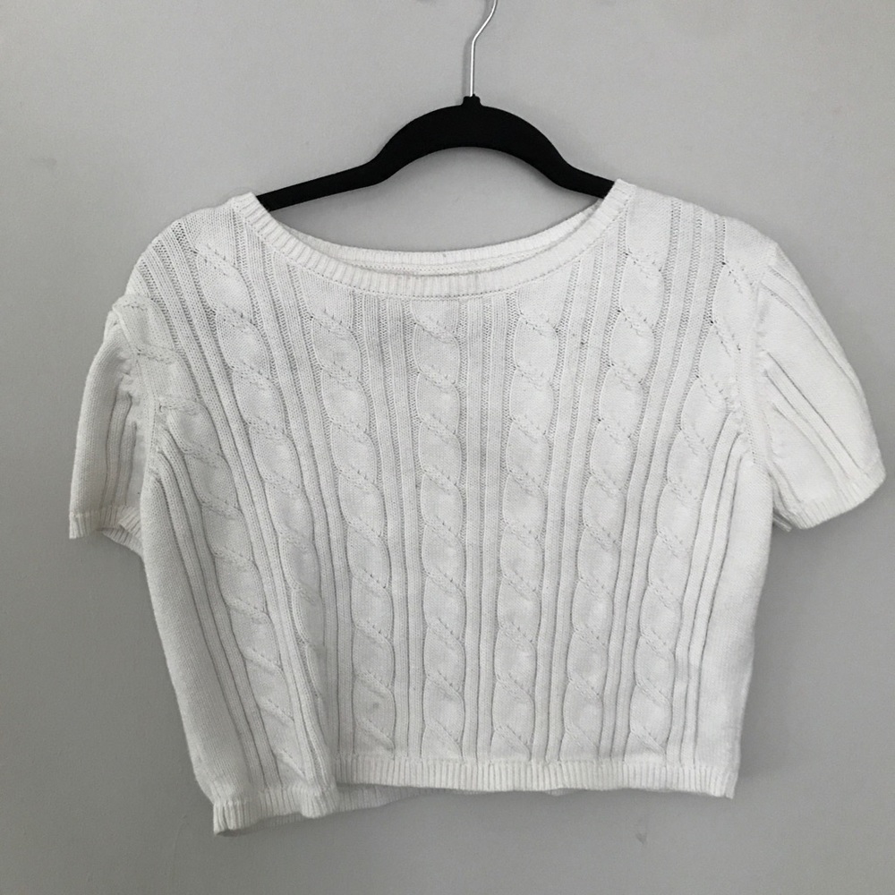 Lottie Moss Knit Cropped Shirt